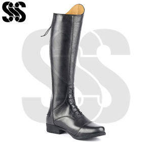 2025 Customized Made New Arrival Low MOQ Adjustable Leather Horse <b>Riding</b> <b>Boots</b> Equestrian Footwear Comfortable <b>Riding</b> Shoes High - Product Image 2