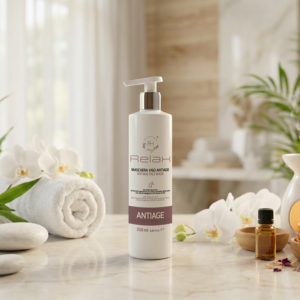 Masque Visage Luxe RELAXPERIENCE 250ml avec Acide Hyaluronique de Soie, Son de Riz, Grenade, Rétinol Hydratant Anti-Âge OEM ODM - Product Image 1