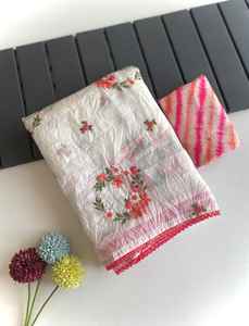 บดกระดาษสวยๆด้วยการปักผ้าส่าหรีผู้หญิงแฟชั่นผู้ผลิตจากอินเดียในอัตราที่ต่ำที่สุด - Product Image 3