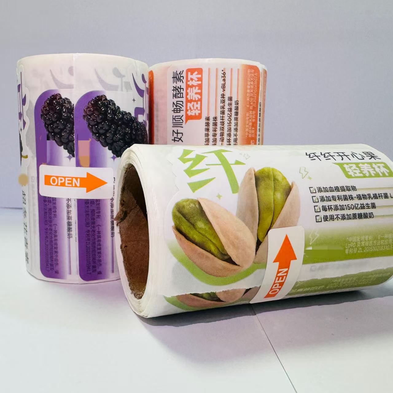 Custom Printed BOPP Thermal Labels for Food Containers Waterproof & Eco-Friendly Oil Proof Self Adhesive 100x150mm Size