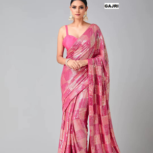 ZAIN EXPORTS – Nouveauté : Salwar Kameez ethnique pakistanais de créateur, élégant, en soie georgette douce, avec sequins, idéal pour les fêtes - Product Image 1