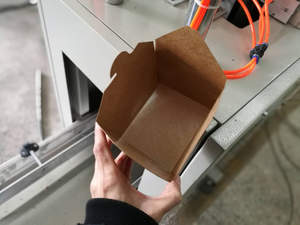 食品容器ランチボックス製造機自動インテリジェント使い捨て生分解性食品ボックスCH-100 - Product Image 3