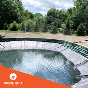 แผ่นใยสังเคราะห์ HDPE คุณภาพพรีเมียมสำหรับบ่อจัดสวน รับประกันคุณภาพดีที่สุด ฐานที่มั่นคงสำหรับปลาและพืชน้ำ - Product Image 4