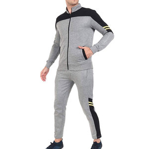 Ready to Ship Custom <b>Plain</b> <b>Tracksuit</b> Manufacturer Wholesale <b>Tracksuit</b> Custom <b>Plain</b> Gym 100% Cotton Men's <b>Tracksuit</b> - Product Image 4