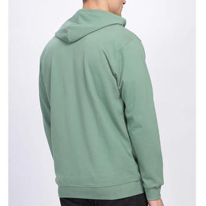 Vente en gros de sweats à capuche unisexes bon marché 220 GSM, en molleton surdimensionné, avec impression personnalisée en relief, sweats à capuche d'automne vierges avec logo personnalisé pour hommes - Product Image 5