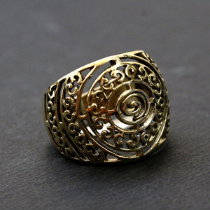 New Arrival Paraiso Women's 14K Gold Plated Brass Filigere Ring IGI Certified Trendy Fashion <b>Accessories</b> for Wedding and Gifts - Product Image 3