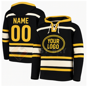 Custom Logo Ice Hockey <b>Hoodie</b> High Quality Sports Hockey Hooded Jersey - Product Image 2