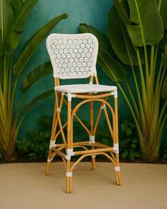 Silla de Bar de ratán duradera y versátil, diseño cómodo de muebles de exterior para hoteles, salas de estar, villas, áreas de comedor, granjas - Product Image 4