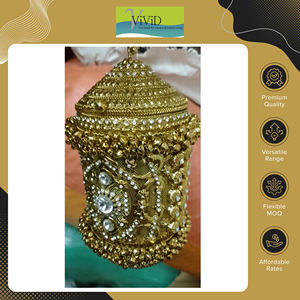 Sac à main de soirée en métal perlé léger et personnalisable, capacité de 1 à 1,9 L, pour femmes, avec doublure en soie, marque Vivid, exportation indienne - Product Image 2