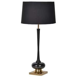 Crafted with durable materials Luxury Modern Decorative Accent <b>Table</b> <b>Lamp</b> High-Gloss Nickel <b>Glass</b> Elegant Chrome Finish - Product Image 1