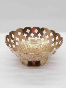 Cuencos Redondos Modernos Minimalistas de Latón con Acabado Dorado Pulido para Servir en Hoteles, Cenas, Decoración de Mesa, Servir Frutas - Product Image 2