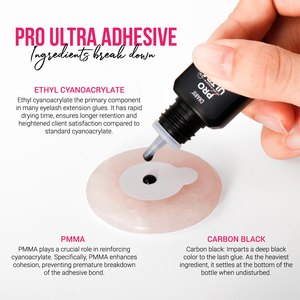 CharmLash <b>adhesive</b> glue <b>lash</b> extensions wholesale dark cashmere <b>lash</b> supplies easy to use 120-150 cps low fume fast drying 5ml - Product Image 5