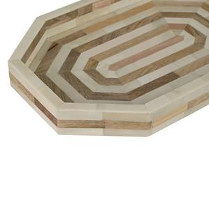 Unique Shape Wooden Bone Inlay <b>Tray</b> Handcrafted Designer Multiuse <b>Tray</b> for Serving <b>Snacks</b> Display and Elegant Home Decor - Product Image 5