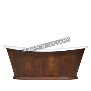 อ่างอาบน้ำในห้องน้ำทองแดงแบบตั้งได้ทำจากทองแดงตีแบบโบราณ - Product Image 1