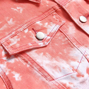 Meilleure vente Veste en jean Tai Dai pour homme à manches longues Veste en jean décontractée à quatre poches de style côtelé en coton en détresse pour homme - Product Image 5