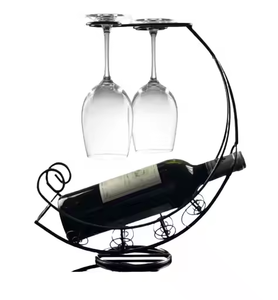ชั้นวางไวน์โลหะสีดำรูปกีตาร์ที่วางไวน์ชั้นวางไวน์ชั้นวางไวน์ชั้นวางขวดไวน์ที่วางโดยการตกแต่ง impex - Product Image 6