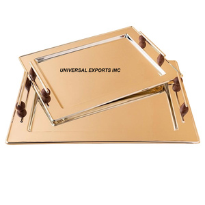 Stainless Steel Gold Finished <b>Chocolate</b> Tray High Quality Handmade <b>Chocolate</b> Platter Rectangle Shape <b>Fancy</b> <b>Chocolate</b> Tray - Product Image 4