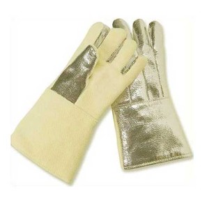 Gants de sécurité robustes STALWART IMPEX avec manchette de protection pour la paume, respirants, épaisseur 8 oz, longueur 14 pouces, résistants à la chaleur extrême et au feu - Product Image 1