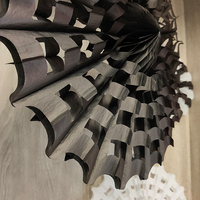 Abanico de Papel con Diseño de Telaraña de 40CM, Ecológico, de Alta Calidad, Entrega Rápida, Decoraciones para Fiestas de Acción de Gracias y Halloween