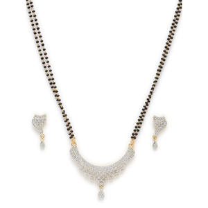 Ensemble de bijoux élégants en diamant Mangalsutra - Product Image 4