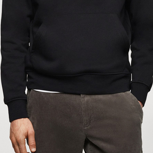 Sweat à capuche pour homme en tissu respirant, manches longues, avec logo personnalisé, vêtement décontracté, couleur unie, design pull-over pour l'hiver 2026 - Product Image 6