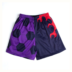 Pantalones cortos de baloncesto totalmente sublimación de diseño personalizado, cintura elástica cómoda, ropa deportiva elegante para Tallas grandes - Product Image 1