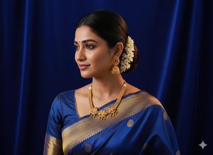 Ensemble de collier ras du cou en perles de style antique en or mat, bijoux fantaisie ethniques pour femmes et filles - Product Image 2