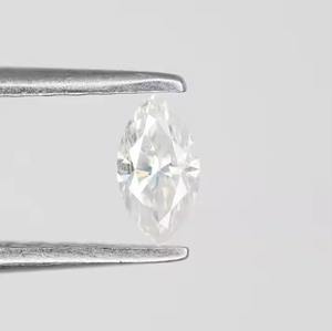 0,12 CT DEF VS1 blanco Marquesa corte Natural suelto corte completo diamante para compromiso boda fiesta cumpleaños anillo - Product Image 1