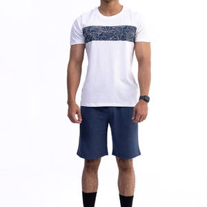 Vêtements d'été pour hommes, t-shirts avec shorts, vêtements de marque neufs, vêtements de créateur, shorts à rayures tendance - Product Image 1