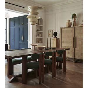 High Quality Natural Solid Wood Modern Design Durable <b>Indoor</b> Dining Side <b>Chair</b> Olive Waterproof <b>Cushion</b> for Home Restaurant Use - Product Image 6