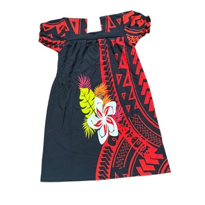 Équipement d'origine personnalisé fabriqué Mumu robe femmes col carré genou longueur bouffant solide dentelle 100% Polyester - Product Image 1