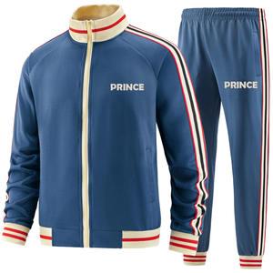 Custom Manufactures Mens Tracksuits Set Custom Fleece Rhinestone Tracksuit Heavyweight Track Suit Set Clothing - Product Image 3