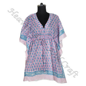 Kaftanes Cortos Marroquíes 2025 en Venta, Fabricante de Ropa para Mujer, Kimono de Algodón Indio de Diseño, Kaftán Largo y Corto - Product Image 6