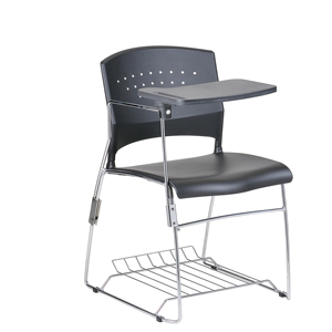Silla de espera de respaldo bajo, sillas apilables con carrito, silla de entrenamiento - Product Image 3