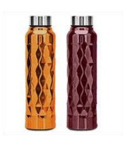 2025 artículos de Venta caliente botella de agua de color con forma de diamante de acero inoxidable 304 grado 500ml, botella de diamante de matraz de agua - Product Image 1