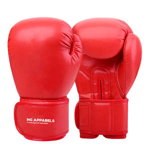 Gants de boxe en cuir de qualité supérieure à prix abordable pour adultes - Personnalisables, légers, écologiques, fermeture auto-agrippante - Product Image 1
