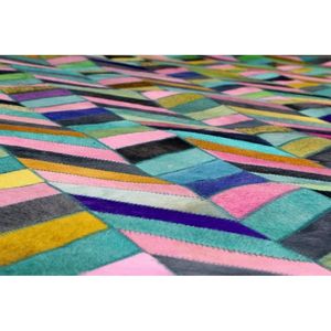 พรมหนังสีน้ำเงินแบบทอแบนสำหรับบ้านและสำนักงาน - Product Image 6