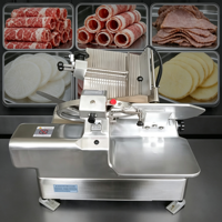 Machine à trancher la viande commerciale, trancheuse électrique pour bœuf, jambon, viande congelée, charcuterie