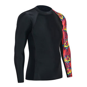 Nouveau rashguard pour hommes à manches longues, tendance, abordable, personnalisé, avec impression élégante, protection et séchage rapide - Product Image 5