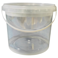 Seau américain de 1 Gallon avec couvercle seau de qualité alimentaire personnalisable avec couvercle rond sans BPA seau américain PP emballage en plastique réutilisable
