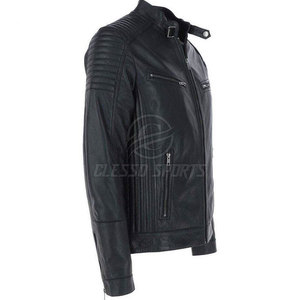 Chaqueta de Motociclista para Hombre de Cuero de Alta Calidad, Nueva Llegada, MOQ Bajo, Chaqueta de Motociclista para Hombre en Venta - Product Image 2