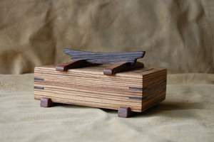 กล่องไม้ขัดมันอเนกประสงค์กล่องใส่เครื่องประดับกล่องเครื่องสำอางสำหรับตกแต่งคริสต์มาส - Product Image 4