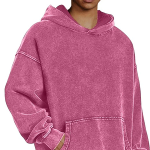 เสื้อฮู้ดโอเวอร์ไซส์ผ้าฝ้ายหนา500แกรมเสื้อมีฮู้ดโอเวอร์ไซส์โลโก้กำหนดเองได้ - Product Image 6