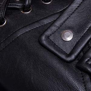 Produit le plus vendu Veste supérieure en cuir Meilleures vestes en cuir minces d'hiver pour hommes Veste en cuir de conception personnalisée - Product Image 2