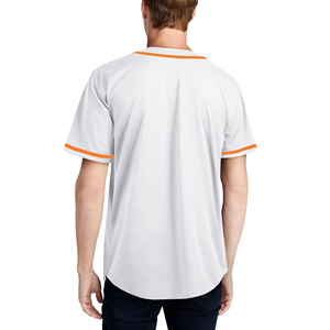 Camiseta de Béisbol Personalizada de Fábrica, Uniforme de Secado Rápido, 100% Poliéster, Logotipo Personalizado, Cuello en V, Unisex, Adulto, Impresión Digital para Exteriores - Product Image 6