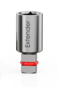 Clé à cliquet dentaire en acier inoxydable certifiée CE Dogmatic International, classe I, rallonge, 4,0 mm, embout carré interne pour implants - Product Image 2