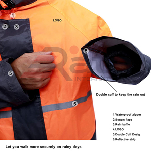 Veste de sécurité pour la pluie, vêtement de travail léger, imperméable 2023, haute qualité, Design personnalisé, combinaison de pluie - Product Image 4