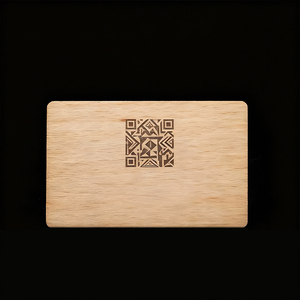Tarjetas de Visita de <span class=keywords><strong>Madera</strong></span> con Impresión de Código <span class=keywords><strong>QR</strong></span> y Logotipo Láser, Tarjetas de Identificación NFC de <span class=keywords><strong>Madera</strong></span> de Bambú en Blanco - Product Image 5