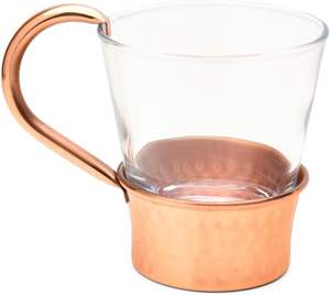Taza de Vidrio Martillado de Cobre para Bebidas - Product Image 4