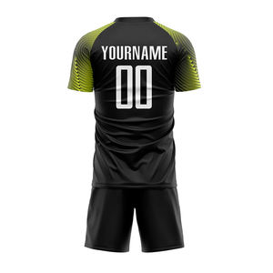 Conjunto de Uniforme de Fútbol para Hombre Adulto, de Secado Rápido, con Estampado Digital, 100% Poliéster, Antibacteriano, Transpirable, Manga Corta - Product Image 2